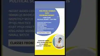 Political science 12th class New Batch starting from 17 March session 2025-2026