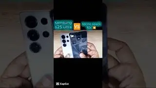 🔥samsung s25 ultra🆚 tecno spark 10c speed test🔥