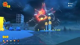 Bowsers Fury - Slipskate Slope 5 - Blast the Fury Blocks - 25/100 Shine
