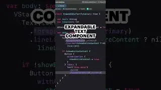 SwiftUI: Expandable Text Reusable Component 