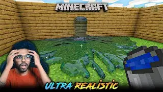 I MADE MINECRAFT ULTRA REALISTIC 😱 |  Minecraft in Telugu | Maddy Telugu Gamer