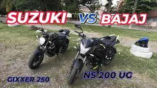 GIXXER 250 vs PULSAR NS 200 UG COMPARATIVA