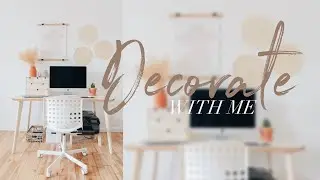 DECORATE WITH ME 2020 | Decorating my office area, minimalism + UNBOXING MAPIFUL POSTER
