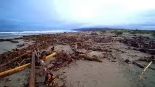 Florence Oregon at the North Jetty Drone flight by Mark Cooper Images