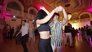 Pablo and lilit bachata social dance at canada salsa congress 2022