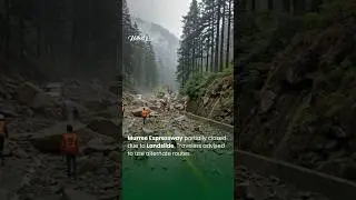 Murree Expressway blocked by landslide ⛰️ Use alternate routes. Stay safe!