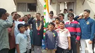 Amjed Ullah Khan (Spokesman)MBT Leadershosting Indian Flag on the Eve of Republic Day at Aliabad 