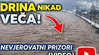 Nevjerovatni prizori: Drina nikad veća (VIDEO)