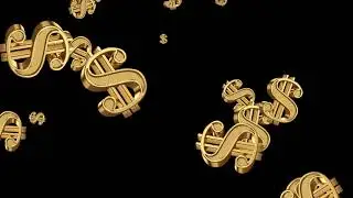 Raining money | Falling Dollars | Looping cash animation | Free zoom background | HD Free download