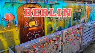 Germany Berlin. Walking in Berlin Mediaspree. Walking in Friedrichshain. Berlin Walk.