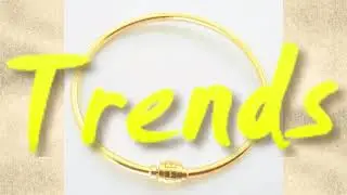 Simple Minimalist Latest Trend Titanium Stainless Steel Gold Plated Bangle