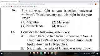 NTSE X S.ST TOPIC  DEMOCRACY IN THE CONTEMPORARY WORLD (CIVICS)