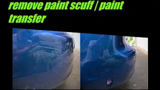 Removing bumper scuff / Paint transfer on Mitsubishi Lancer GT
