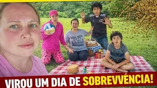 Era pra ser um piquenique,mais não imaginávamos o caos que iria ser.😭😭 #familiaatipica            