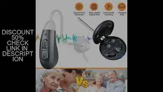 JINGHAO Digital Hearing Aids Rechargeable Invisible BTE Hearing Loss Ear Aids Sound Device for Elder