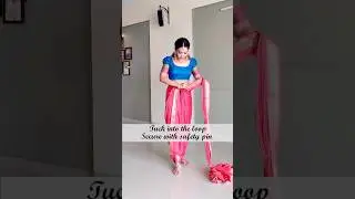 prepare the saree draping devasena style 🤔🤪#sareedrapping #sareefashion #srilaxmiofficial