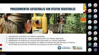 Webinar 4 | Bloque 2. Trámites Catastrales: Buenas Prácticas para su Gestión