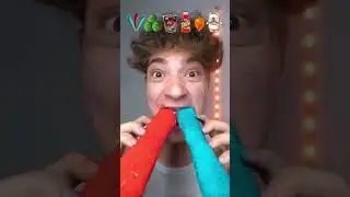 Red and blue Taki #challenge #food #mukbang #eating #stitch #stitchtricks #eatingchallenge