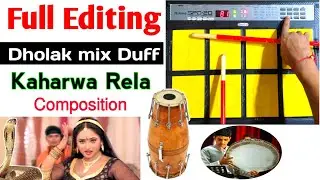 Real Dholak Mix Duff Patch Editing | Important Rolls Patching | Spd 20 & Spd 20x | Octapad music |