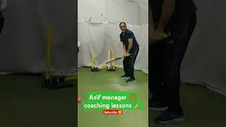 Asif manager coaching lessons 🏏#cricket #cricketlover #funnyvideo #localcricket #osamamir