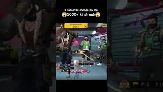 high streak in free fire || 5k streak 😱😱 || #streakchallenge #shorts #garena #trending #shortsviral