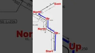Pipe Engineering, Piping drawing tutorial, pipe 3d drawing, #shorts, #short, #shortvideo