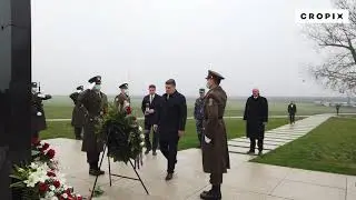 Predsjednik RH Zoran Milanović odao počast žrtvi Vukovara polaganjem vijenca na Ovčari
