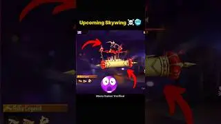 Free Fire Upcoming Skydive 🥶☠️ Animation | Ruby Legend Skywing Arrival Animation #short #freefire