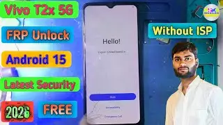 Vivo T2x 5G FRP Unlock Android 15 Latest Security 2026 || All Vivo FRP Unlock Android 15 2026 