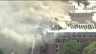 &Mu;assive fire at a high-rise apartment building in College Park, Maryland | firefighting