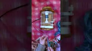 Spun tensel on my spinning wheel Motya pro #пряха #artyarn #yarn