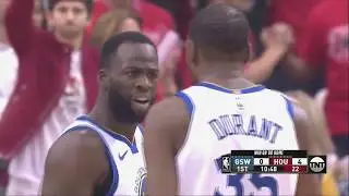 Draymond Green yells at Kevin Durant for not passing the ball and sharing the roc