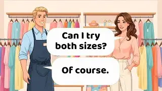 Start Speaking English A1&ndash;A2 | Clothes Shopping Conversation
