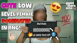 CUTE LOW LEVEL DOMINATES IN GTA 5 RNG!! | GTA 5 ONLINE