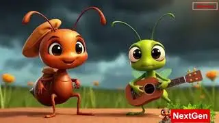 Ant & grasshopper beautiful story, How to Create 3D Animation Viral Orange Cat Niche with AI
