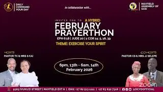 DAILY COMMAND YOUR DAY | 06:00 PRAYER WATCH | THURS, 22 JAN 2026