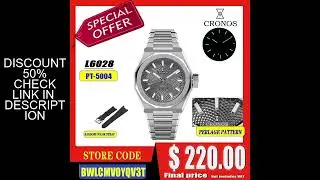 Cronos New Rhombus Perlage 39mm Dial PT5004 Miyota 90S5 See-through Caseback Men Automatic Wristwatc