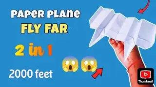 How to Make Insane Paper Plane #shorts #origami