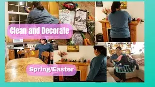 Clean and Decorate with me!!//Spring & Easter 2020!!