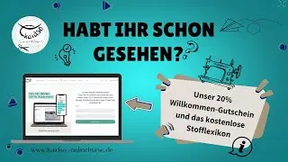 Habt ihr schon gesehen -  Unser 20% Gutschein und das kostenlose Stofflexikon?