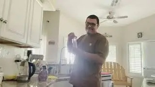Like a good husband, Kitchen clean up!