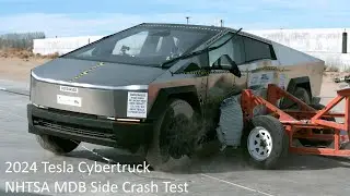 2024-2025 Tesla Cybertruck NHTSA MDB Side Crash Test