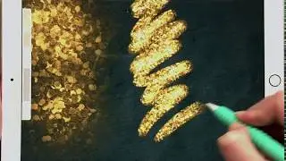 Shimmer Set Procreate Swatches (+ a  quick project!) | PROCREATE GLITTER BRUSH #procreatetutorials