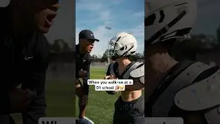 When you walk-on at a D1 school‼️🤣 #footballshorts #collegefootball #nfl