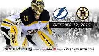 Lightning vs Bruins (Simulation NHL 16)
