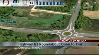 Highway 63 roundabout project north of Rochester completed