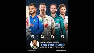 Babar Azam Rank's THE FAB FOUR Player's Across All Format's 🏏| Babar Azam | CrickeInsight00