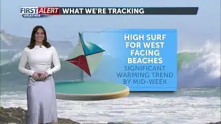 Tracking warm weather Monday, peak heating by mid-week