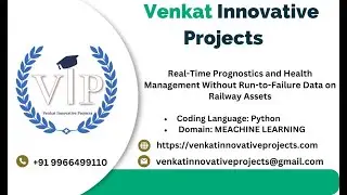 Real Time Prognostics and Health Management Without Run to Failure Data on Railway Assets || VIP
