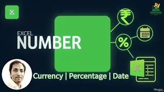MS Excel Change Number Format Currency, Percentage, Date